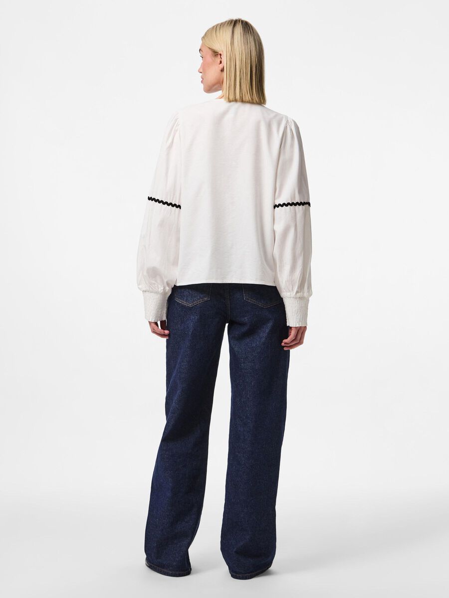 PCNERVIA Top - Bright White